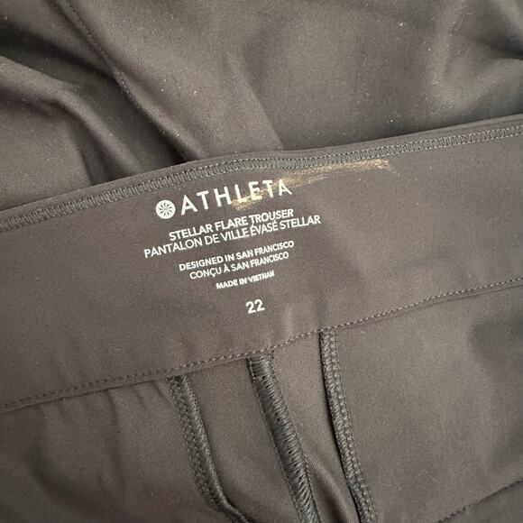 Athleta Stellar Flare Trouser Black 22 - Picture 4 of 11